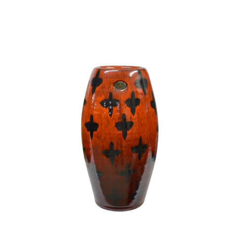 Orange Patterned Standard Bead